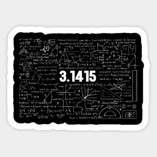 Pi Day 3.14 Pi Math Students School Gifts Sticker
